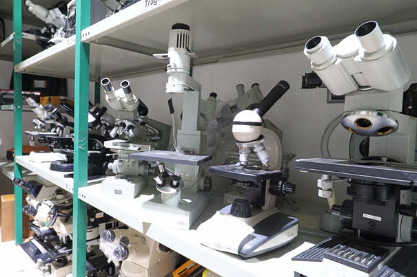 Mikroskop showroom cuba medical props berlin